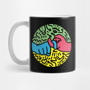 ASL for Friend -Pop Art style Mug